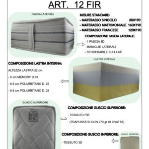 Materasso Art. 12 FIR