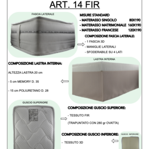 Materasso Art. 14 FIR